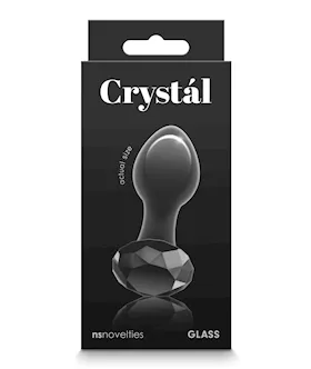 Crystal Gem Butt Plug - Black