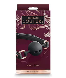Bondage Couture Ball Gag - Black