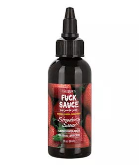 Fuck Sauce Flavored Water Based Personal Lubricant - 2 Oz Strawberry