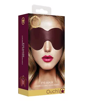 Shots Ouch Halo Eyemask - Burgundy
