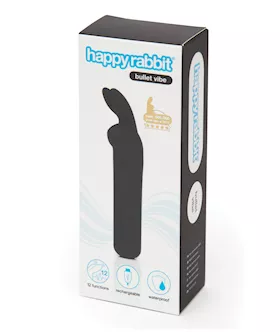 Happy Rabbit Rechargeable Bullet - Black