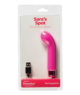 Sara's Spot Rechargeable Bullet W/g Spot Sleeve - 10 Functions Pink