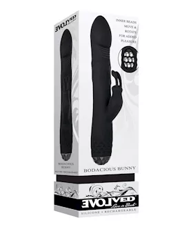 Evolved Bodacious Bunny Rotating Rabbit - Black