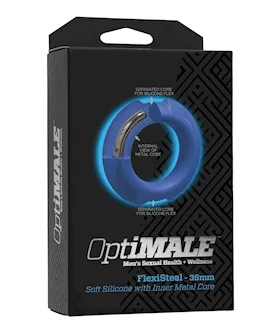 Optimale Flexisteel Cock Ring - 35mm Blue