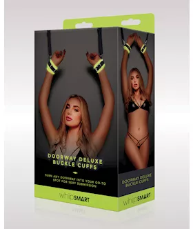 Whipsmart Glow In The Dark Deluxe Buckle Cuffs - Green