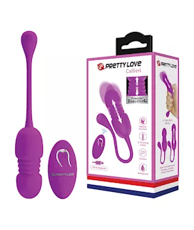 Pretty Love Callieri Remote Thrusting Egg - Fuchsia
