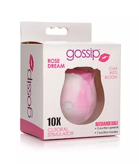 Curve Toys Gossip Cum Into Bloom Clitoral Vibrator - Rose Dream Swirl