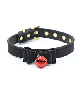 Plesur Cat Bell Bow Tie Collar - Black