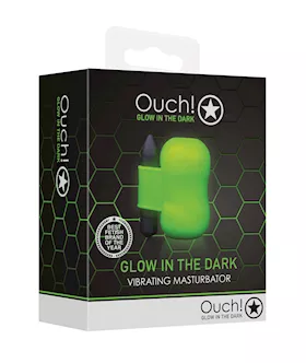 Shots Ouch Vibrating Masturbator - Glow In The Dark