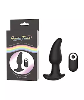 Gender Fluid Twirler Anal Vibe W/remote - Black