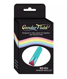 Gender Fluid Revel Power Bullet - Aqua