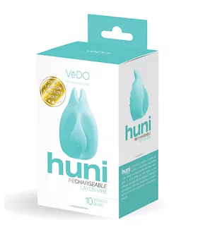 Vedo Huni Rechargeable Finger Vibe - Tease Me Turquoise