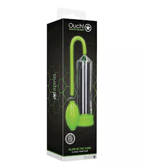 Shots Ouch Classic Penis Pump - Glow In The Dark