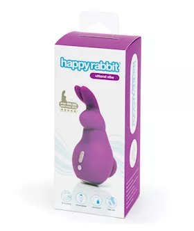 Happy Rabbit Mini Ears Rechargeable Rabbit Finger Vibrator - Purple