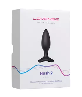 Lovense Hush 2 1.5" Butt Plug - Black