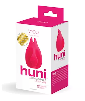 Vedo Huni Rechargeable Finger Vibe - Foxy Pink