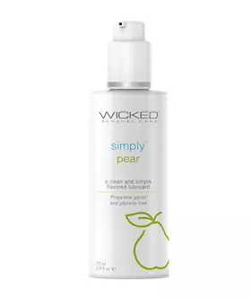 Wicked Sensual Care Simply Water Based Lubricant - 2.3 Oz Pear