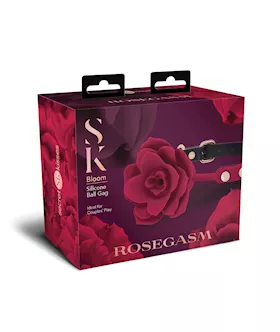 Secret Kisses Rosegasm Bloom Breathable Silicone Ball Gag - Red