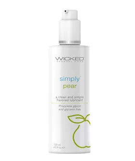Wicked Sensual Care Simply Water Based Lubricant - 4 Oz Pear