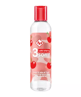Id 3some 3 In 1 Lubricant - 4 Oz Wild Cherry