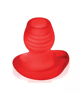 Oxballs Glowhole 1 Hollow Buttplug W/led Insert Small - Red Morph