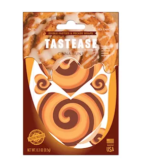 Pastease Tastease Edible Pasties & Pecker Wraps - Cinna-buns O/s