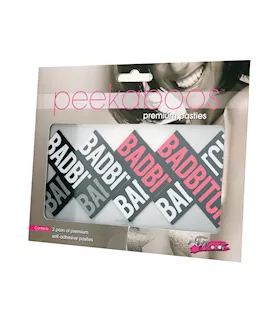 Peekaboos Bad Bitch Pasties - 2 Pairs