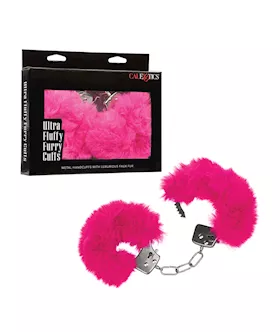 Ultra Fluffy Furry Cuffs - Pink