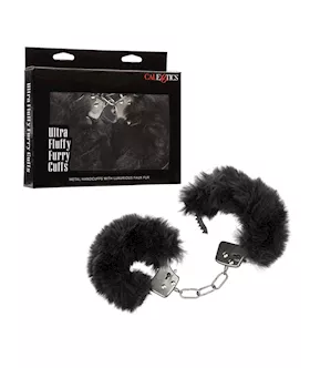 Ultra Fluffy Furry Cuffs - Black