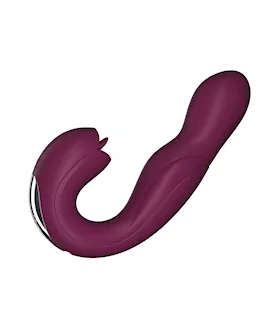 Joi Rotating Head G-spot Vibrator & Clit Licker - Purple