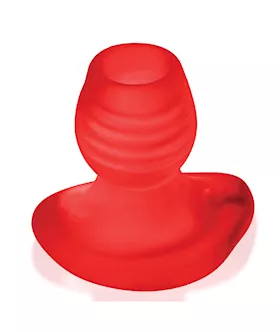 Oxballs Glowhole 2 Hollow Buttplug W/led Insert Large - Red Morph