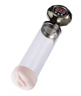 Pipe Male Masturbation Cup Penis Enlargement Pump - Clear