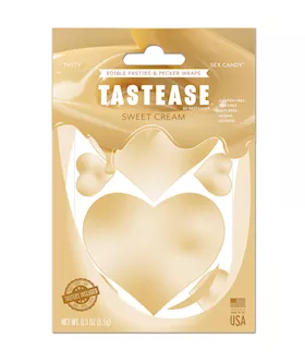 Pastease Tastease Edible Pasties & Pecker Wraps - Sweet Cream O/s