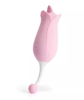 Dora Rose Toy Clit Vibrator & Tongue Licker - Pink