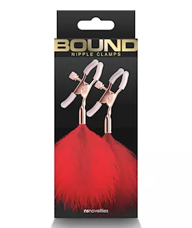 Bound F1 Nipple Clamps - Red