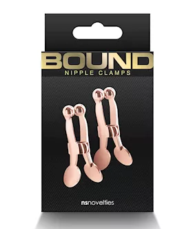 Bound C1 Nipple Clamps - Rose Gold
