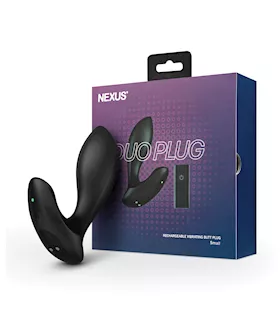 Nexus Duo Vibrating Butt Plug - Black