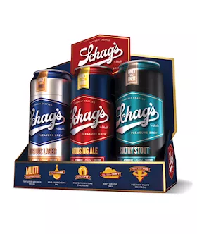Blush Schag's Beer Can Stroker 6 Pack Merchandising Kit