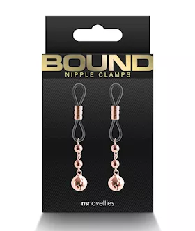 Bound D1 Nipple Clamps - Rose Gold