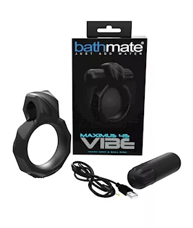 Bathmate Maximus Vibe 45 Cock Ring - Black