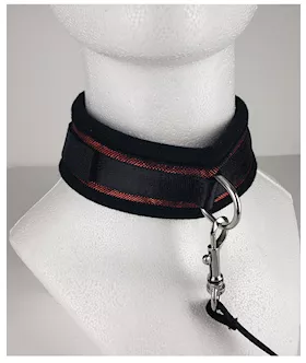Spartacus Collar & Leash - Neoprene Red