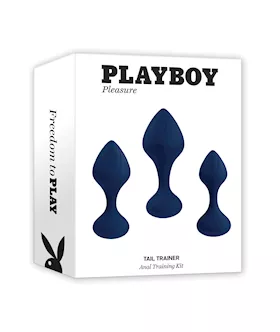 Playboy Pleasure Tail Trainer Anal Training Kit - Navy