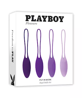 Playboy Pleasure Put In Work Kegel Set - Acai/ombre
