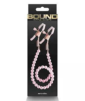 Bound Dc1 Nipple Clamps - Pink