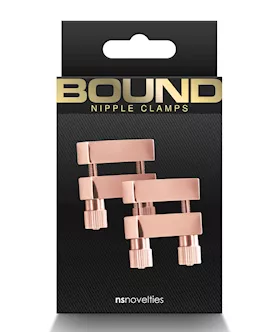 Bound V1 Nipple Clamps - Rose Gold