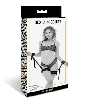 Sex & Mischief Brat Thigh & Wrist Cuffs
