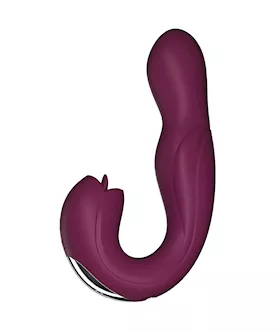 Joi Pro Rotating Head G-spot Vibrator & Clit Licker W/remote - Purple