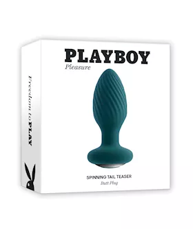 Playboy Pleasure Spinning Tail Teaser Butt Plug - Salute