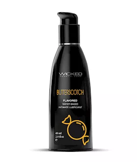 Wicked Sensual Care Aqua Water Based Lubricant - 2 Oz Butterscotch