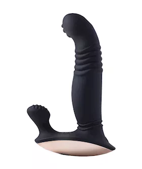 Royal Thrusting Vibrating Prostate & Perineum Massager - Black